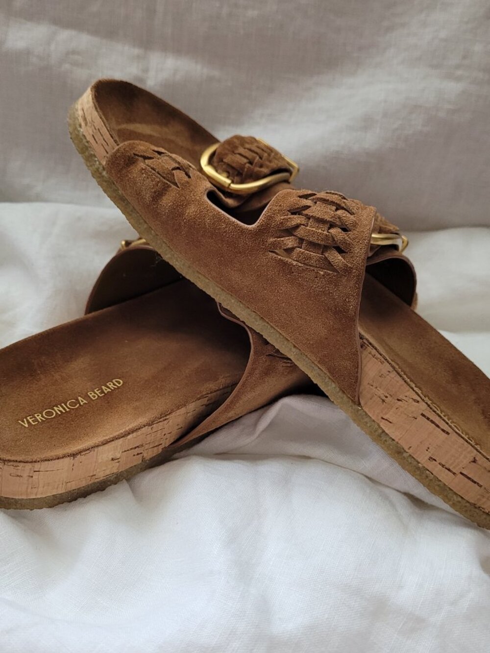 Veronica Beard Paige Sandal In Hazelwood - Picture 4 of 15